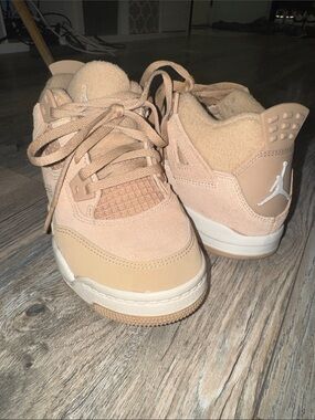Jordan Retro 4 Kids’ Sneakers Size2Y Hemp/Light Orewood